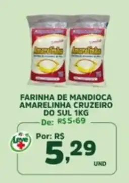 Araújo Supermercados Farinha de mandioca amarelinha cruzeiro do sul oferta