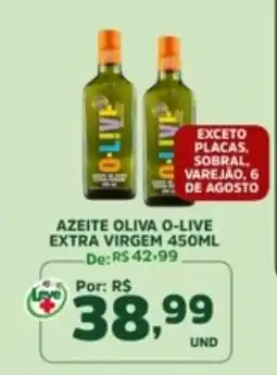 Araújo Supermercados Azeite oliva o-live extra virgem oferta