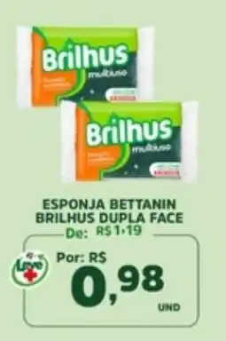 Araújo Supermercados esponja bettanin brilhus dupla face oferta