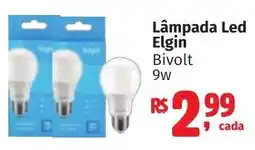 Camiño supermercados Lâmpada Led Elgin Bivolt 9w oferta