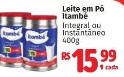 Camiño supermercados Leite em Pó Itambé oferta