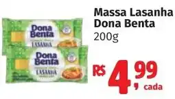 Camiño supermercados Massa lasanha dona benta oferta