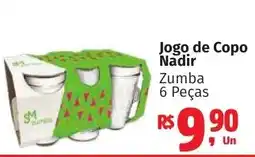 Camiño supermercados Jogo de Copo Nadir Zumba oferta