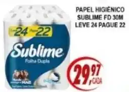 Kaçula Supermercados Papel higiênico sublime fd 30m oferta