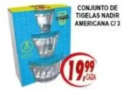 Kaçula Supermercados Conjunto de tigelas nadir americana c/ 3 oferta