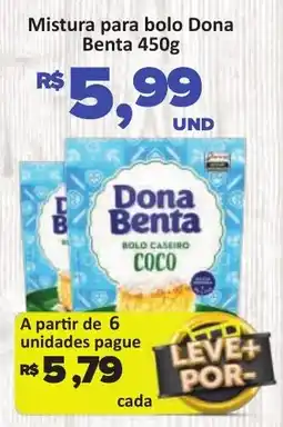 Paulistão Supermercados Mistura para bolo dona benta oferta