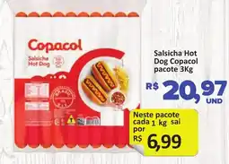 Paulistão Supermercados Salsicha Hot Dog Copacol oferta