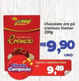 Paulistão Supermercados Chocolate em pó cremoso siamar oferta