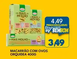 Rancho Bom Supermercados Macarrão com ovos orquidea oferta