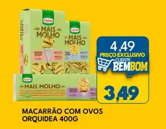 Rancho Bom Supermercados Macarrão com ovos orquidea oferta