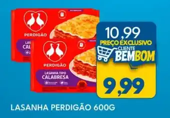 Rancho Bom Supermercados Lasanha perdigão oferta