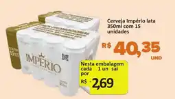Paulistão Supermercados Cerveja império lata oferta