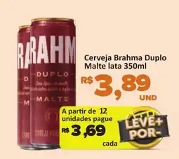 Paulistão Supermercados Cerveja brahma duplo malte oferta
