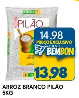 Rancho Bom Supermercados Arroz branco pilão oferta