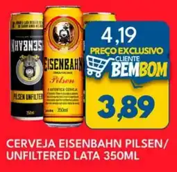 Rancho Bom Supermercados Cerveja eisenbahn pilsen/ unfiltered oferta