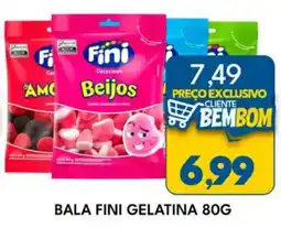 Rancho Bom Supermercados Bala fini gelatina oferta