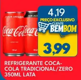 Rancho Bom Supermercados Refrigerante coca-cola tradicional/zero oferta