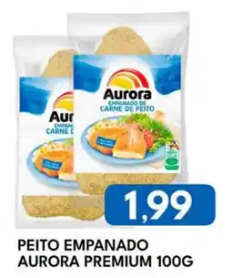 Rancho Bom Supermercados Peito empanado aurora premium oferta