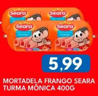 Rancho Bom Supermercados Mortadela frango seara turma mônica oferta