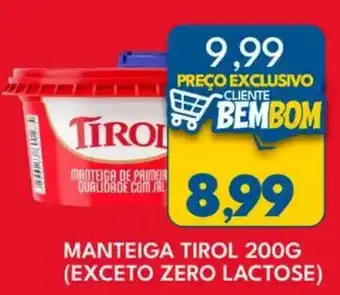 Rancho Bom Supermercados Manteiga tirol oferta