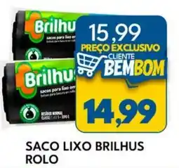 Rancho Bom Supermercados saco lixo brilhus rolo oferta