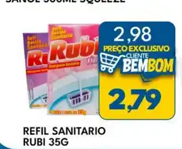 Rancho Bom Supermercados refil sanitario rubi oferta