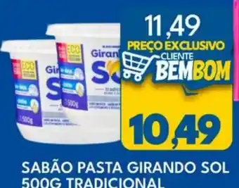Rancho Bom Supermercados Sabão pasta girando sol tradicional oferta