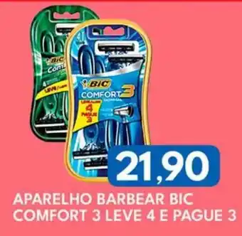 Rancho Bom Supermercados aparelho barbear bic comfort 3 oferta