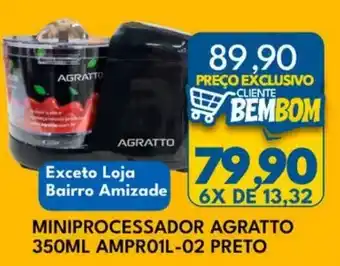Rancho Bom Supermercados Miniprocessador agratto oferta