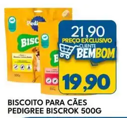 Rancho Bom Supermercados Biscoito para cães pedigree biscrok oferta