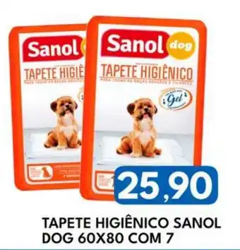 Rancho Bom Supermercados Tapete higiênico sanol dog oferta