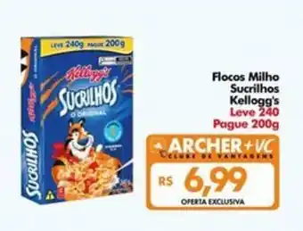 Supermercados Archer Flocos Milho Sucrilhos Kellogg's oferta