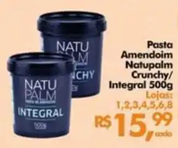Supermercados Archer Pasta amendoim natupalm crunchy/ integral oferta