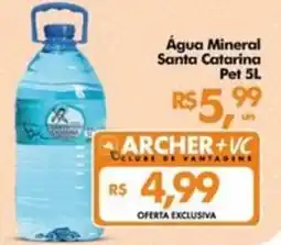 Supermercados Archer Água Mineral Santa Catarina oferta