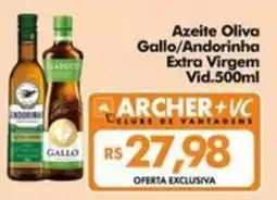 Supermercados Archer Azeite oliva gallo/andorinha extra virgem oferta