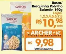 Supermercados Archer Rosquinha Polvilho Balardin oferta