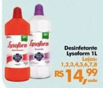 Supermercados Archer Desinfetante Lysoform oferta