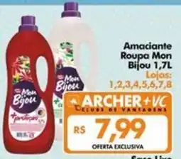 Supermercados Archer Amaciante Roupa Mon Bijou oferta