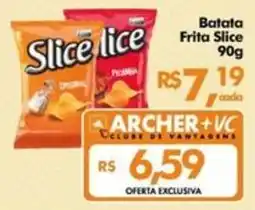 Supermercados Archer Batata Frita Slice oferta