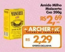 Supermercados Archer Amido Milho Maiscerta oferta