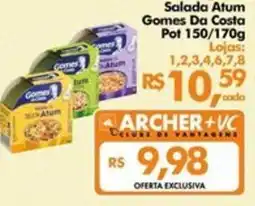 Supermercados Archer Salada Atum Gomes Da Costa oferta