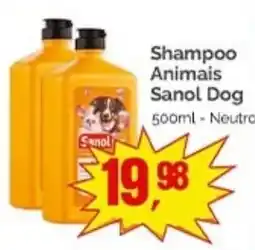 Supermercados Rena Shampoo Animais Sanol Dog oferta
