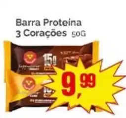 Supermercados Rena Barra Proteina 3 Corações oferta