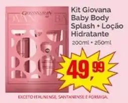 Supermercados Rena Kit Giovana Baby Body Splash + Loção Hidratante oferta