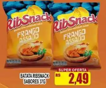 Batata ribs snack sabores