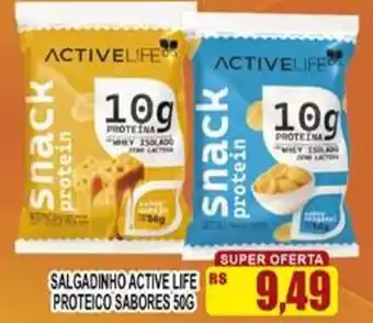 Salgadinho active life proteico sabores
