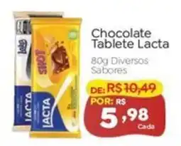 Novo Atacarejo Chocolate Tablete Lacta oferta