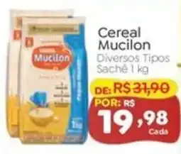 Novo Atacarejo Cereal Mucilon Diversos Tipos oferta