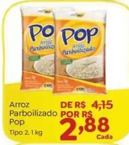 Novo Atacarejo Arroz Parboilizado Pop oferta