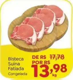 Novo Atacarejo Bisteca Suína Fatiada Congelada oferta